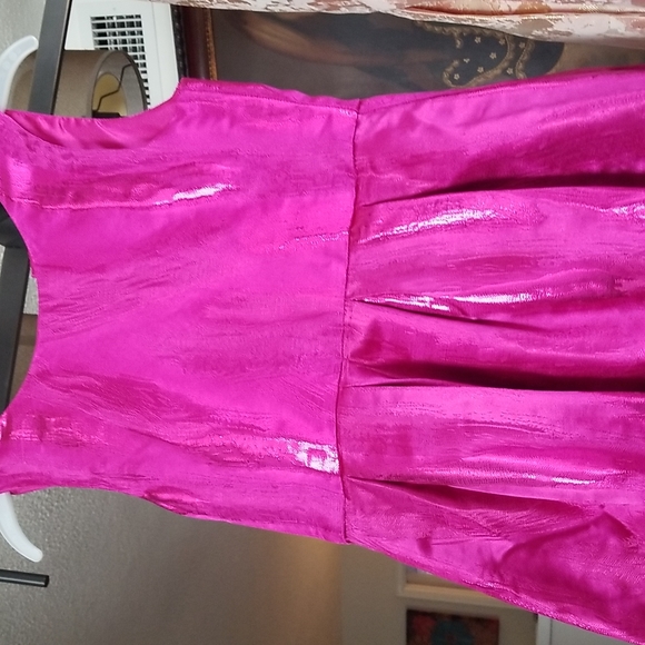 Hot pink girls party dress.